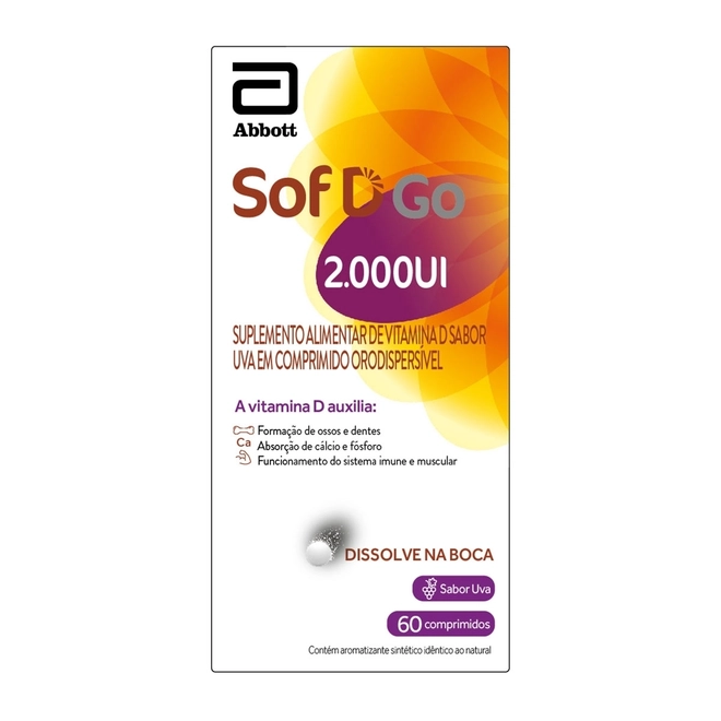 SOF D GO 2000UI ORODISPERSIVEL 60CP(ABT)