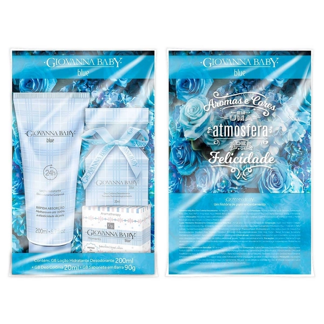 Kit Blue Colônia Hidratante e Sabonete - GIOVANNA BABY