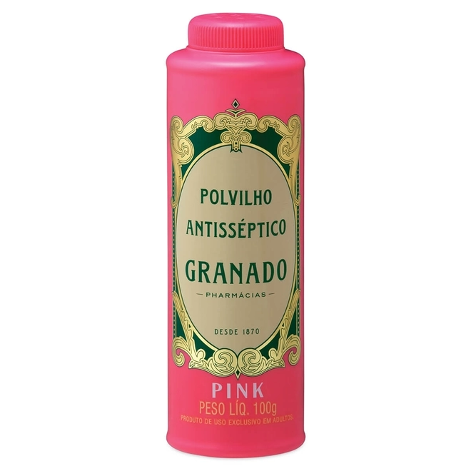 TALCO POLVILHO GRANADO PINK C/100G