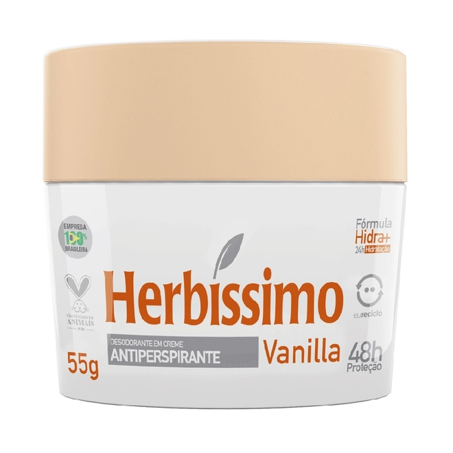 Desodorante Creme Herbissimo Vanilha 55G