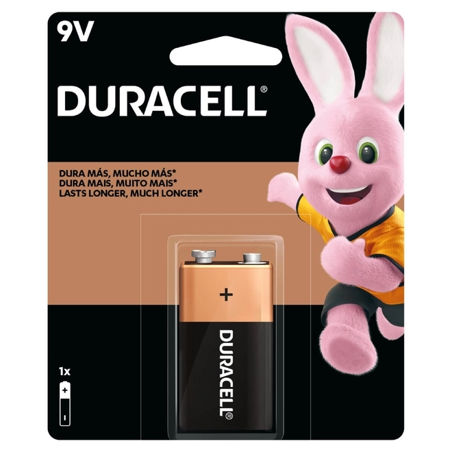 DURACELL BATERIA 9V DISP C/1UND