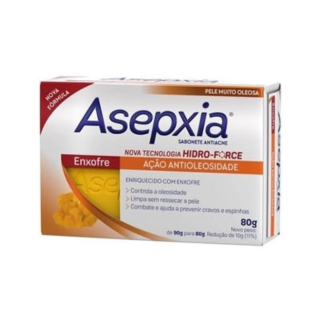 Sabonete Asepxia Enxofre Unidade 80G