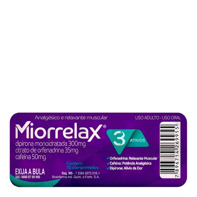 Miorrelax 10 Comprimidos - NEO QUIMICA