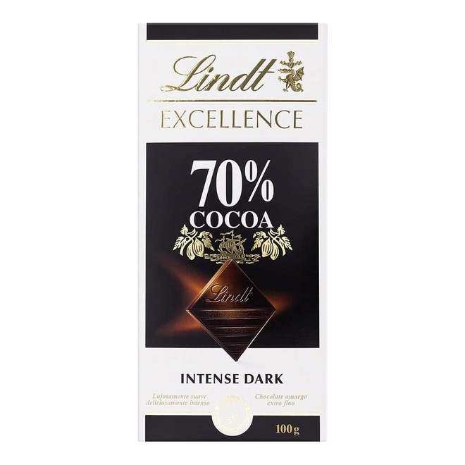 Chocolate Dark Extra Fine 70% Cocoa 100g - LINDT EXCELLENCE