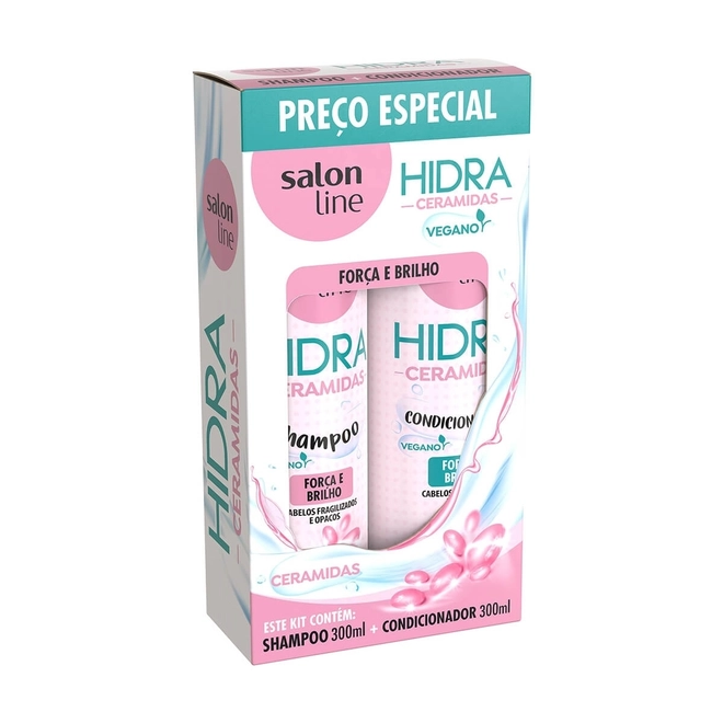 Kit Shampoo+condicionador Hidra Ceramidas S Line 300ml