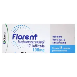 Florent 100mg - 12 cápsulas