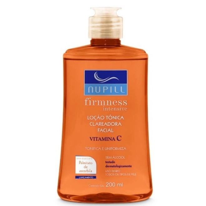 Locao Tonica Clareadora Facial Vitamina C 200ml - NUPILL