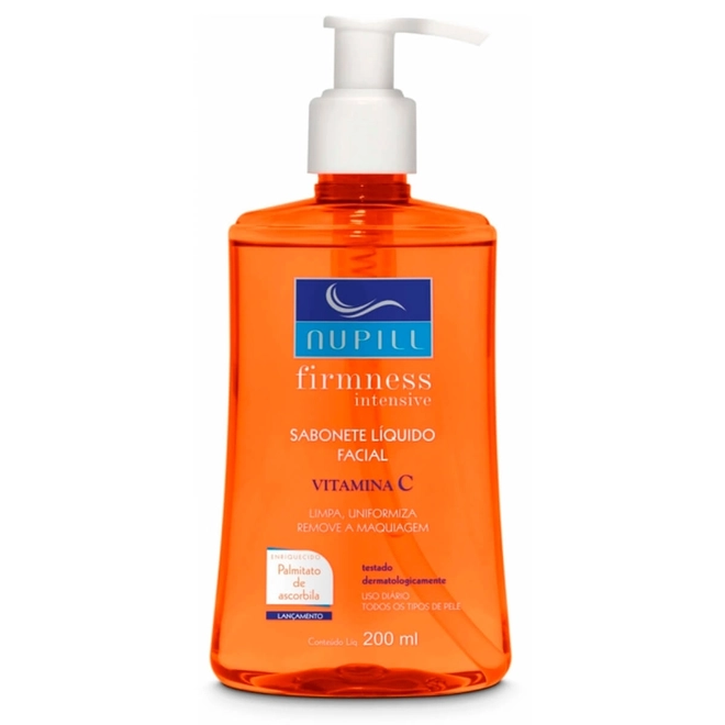 Sabonete Liquido Facial Vitamina C 200ml - NUPILL