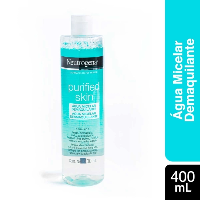 Agua Micelar Purified Demaquilante 7em1 400ml - NEUTROGENA