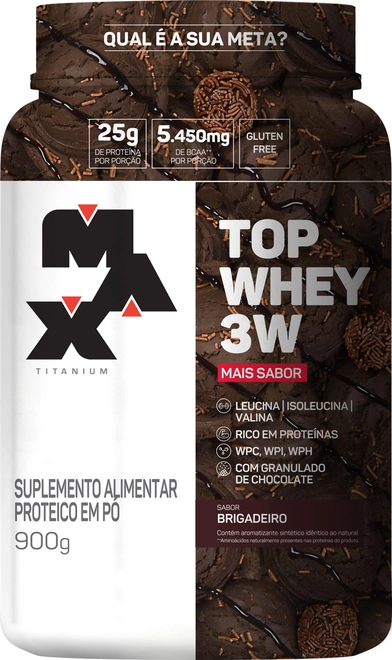 WHEY TOP 3W MAIS SABOR BRIG 900G(MXT)