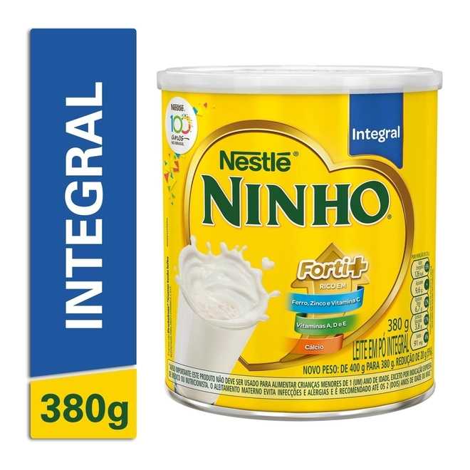 Leite Em Pó Integral Ninho 380G