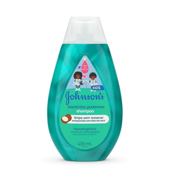 Shampoo Johnson's Kids Blackinho Poderoso Frasco 400ml