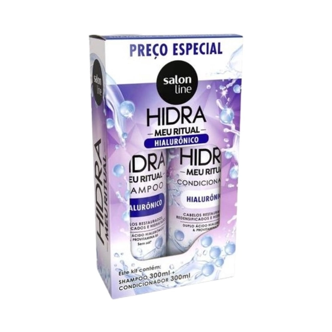 Kit Shampoo/Condicionador Salon Line Hidra Ritual Hialu 300m