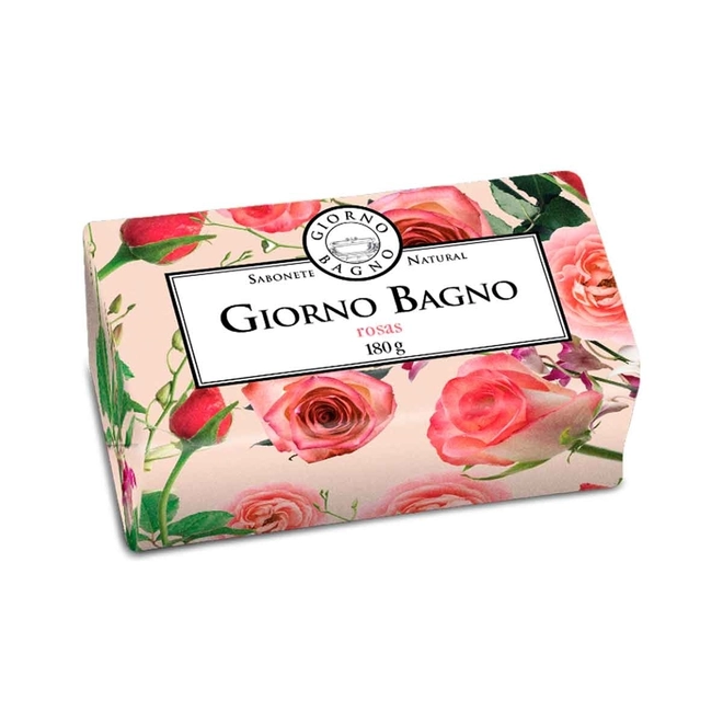Sabonete Em Barra Giorno Bagno Rosas Da Bulgária 180G
