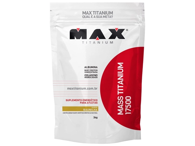 Massa 17500 Sabor Baunilha 3Kg - MAX TITANIUM