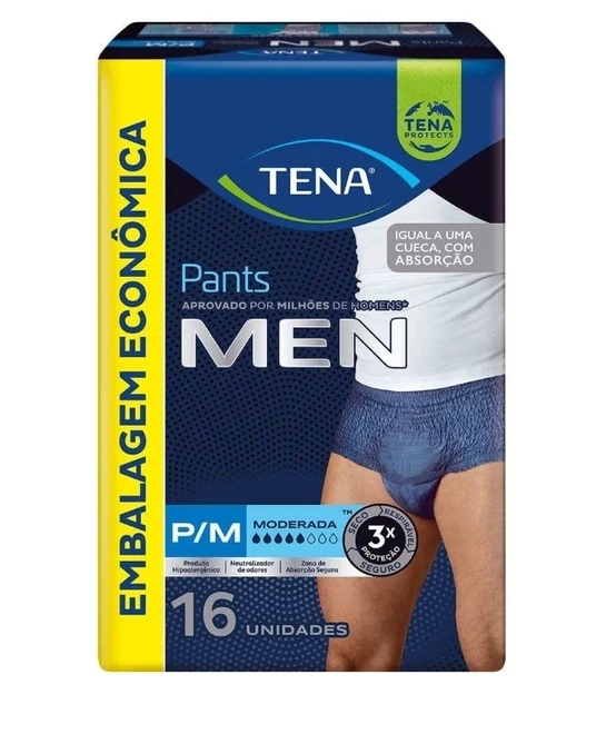 Fralda Pants Men P/M 16Unidades