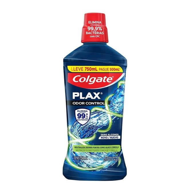 Enxaguante Bucal Plax Odor Control Lv750 Pg 500ml - COLGATE