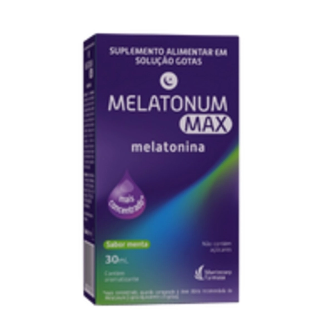 Melatonum Max Melatonina Sabor Menta Gotas Hypera 30Ml