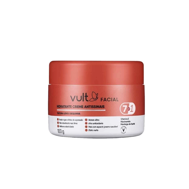 Hidratante Creme Antissinais Vult Facial 100G