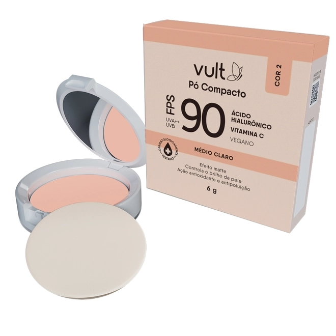 PO COMPACTO VULT FPS90 MEDIO CLARO 6G