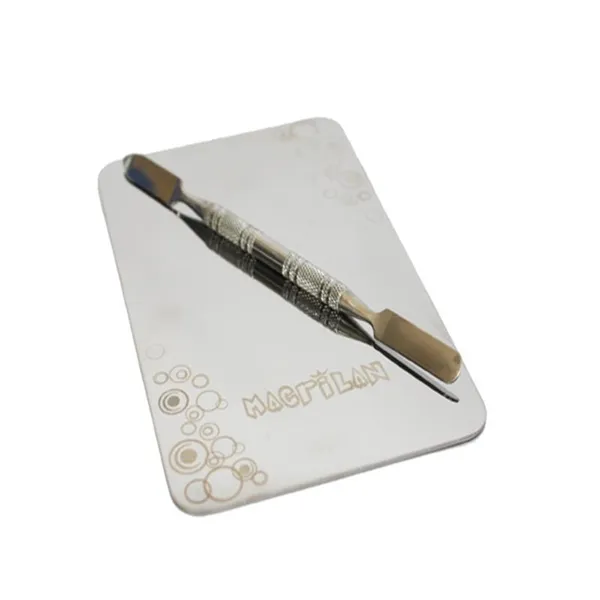Placa e Espátula em Aço Inox para Maquiagem AC-04 Macrilan