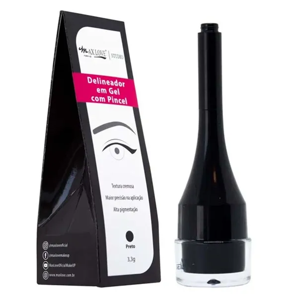 Delineador em Gel Preto Max Love