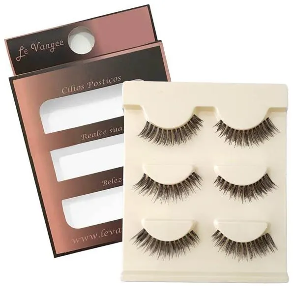 Caixa c/ 03 Pares de Cílios Postiços (218) Le Vangee