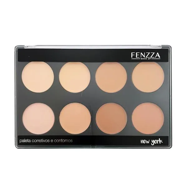 Paleta de Corretivos e Contornos em Creme CO32NY-D Fenzza