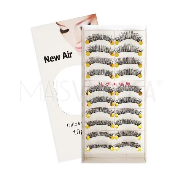 Caixa com 10 Pares de Cílios Postiços C-13 New Air
