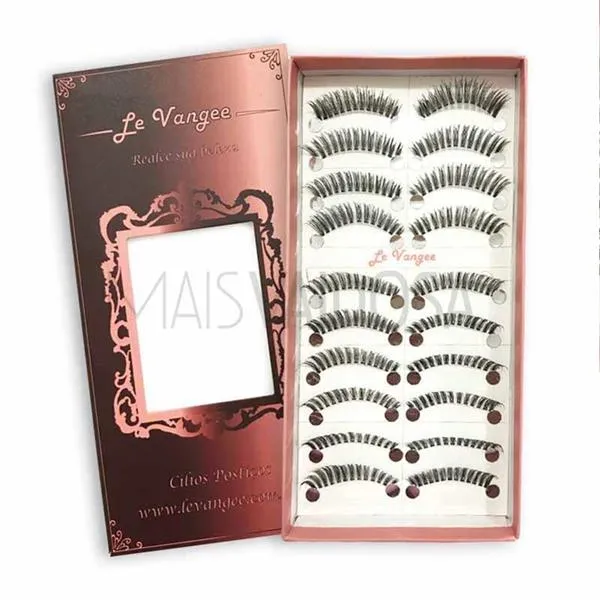 Caixa c/ 10 Pares de Cílios Postiços 218 Le Vangee
