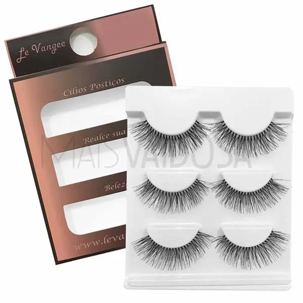 Caixa c/ 03 Pares de Cílios Postiços #217 Le Vangee