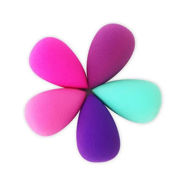 Kit com 5 Mini Esponjas Gota para Maquiagem Mandala