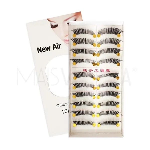 Caixa com 10 Pares de Cílios Postiços B-14 New Air