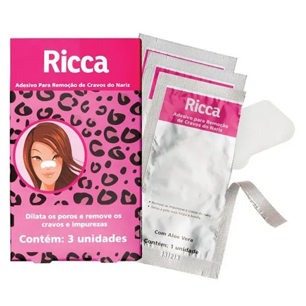 Adesivo para Remoção de Cravos do Nariz 3717 Ricca