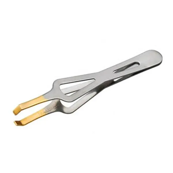 Pinça Ergonomica Profissional Inox Ponta Reta 661 Santa Clara