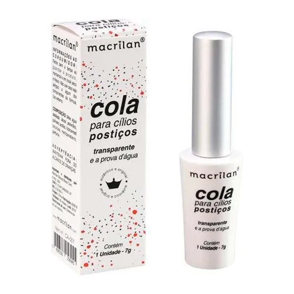 Cola para Cílios Transparente Macrilan