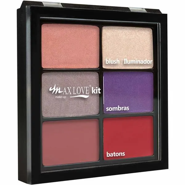 Kit Paleta (Blush/Sombra/Batom) Max Love Val 12/19