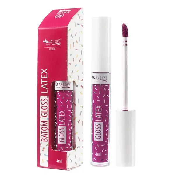 Batom Gloss Látex Max Love