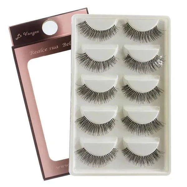Caixa c/ 05 Pares de Cílios Postiços 3D Le Vangee - B4P