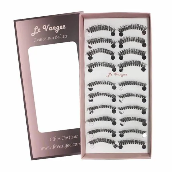 Caixa c/ 10 Pares de Cílios Postiços Le Vangee -13