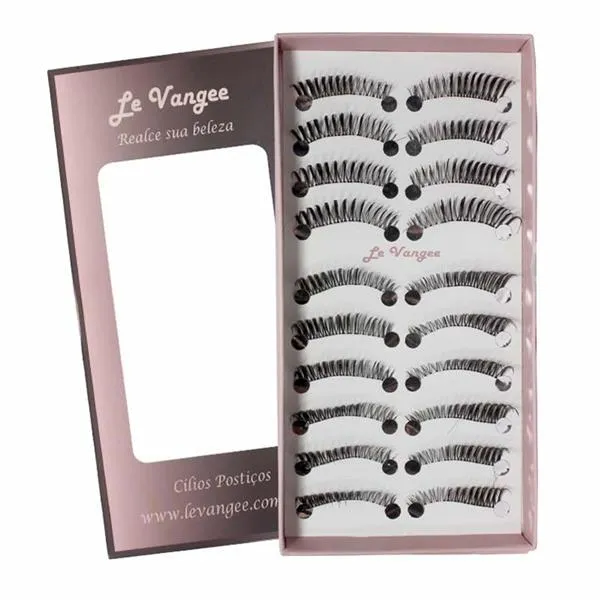 Caixa c/ 10 Pares de Cílios Postiços Le Vangee - J103