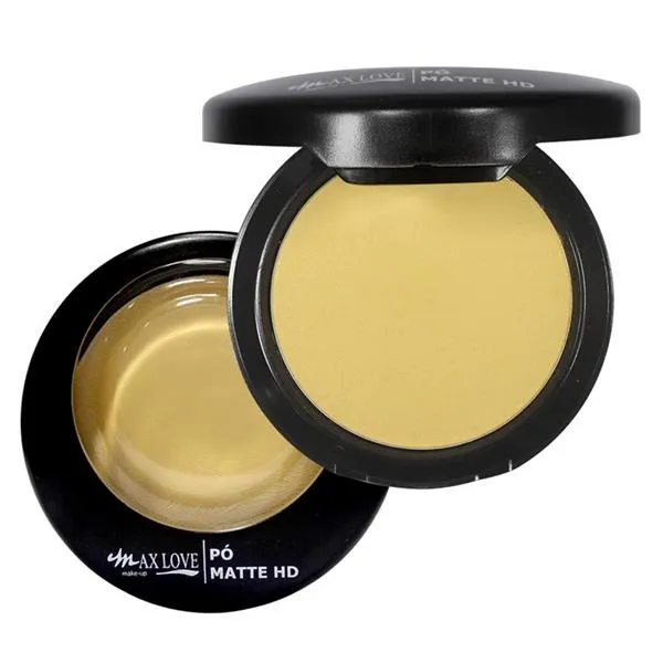 Pó Compacto Facial Matte HD Max Love 34 - Banana