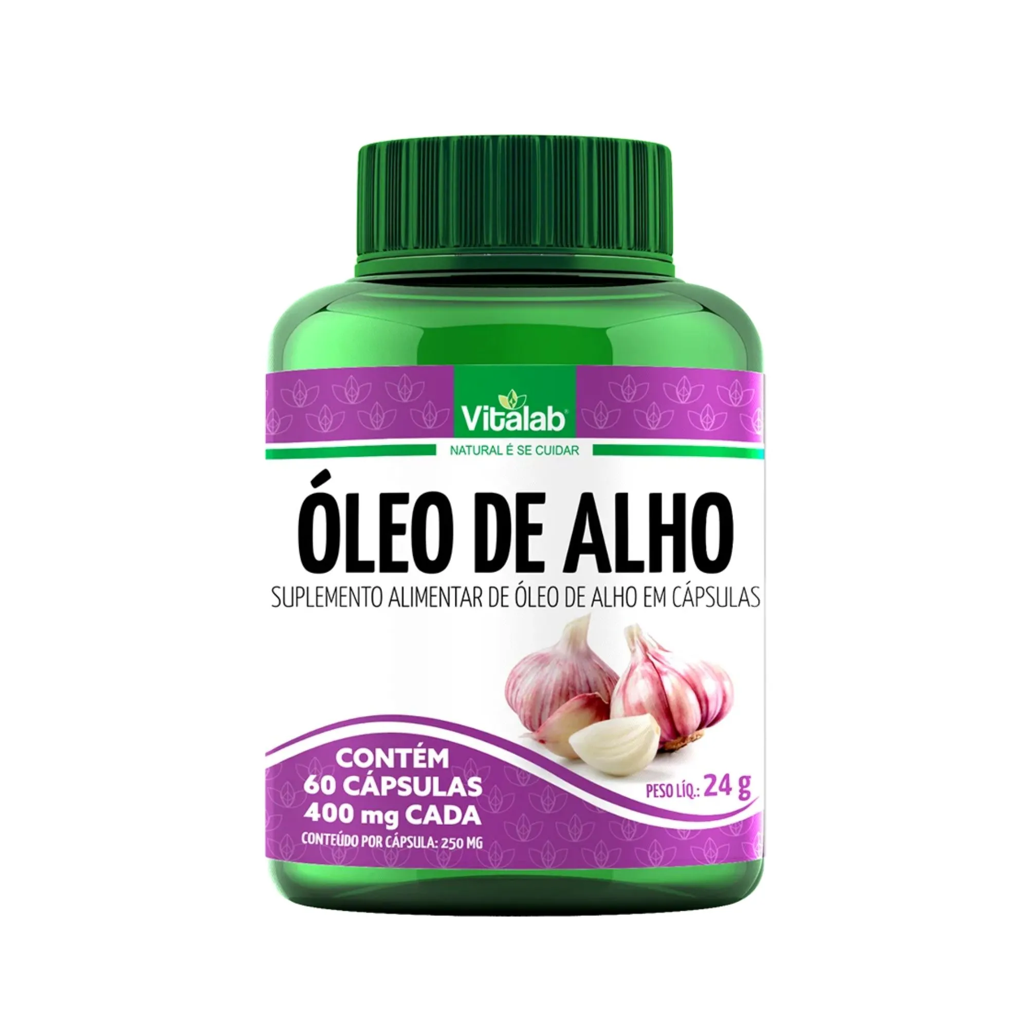 Óleo De Alho 250mg 60 Cápsulas Vitalab