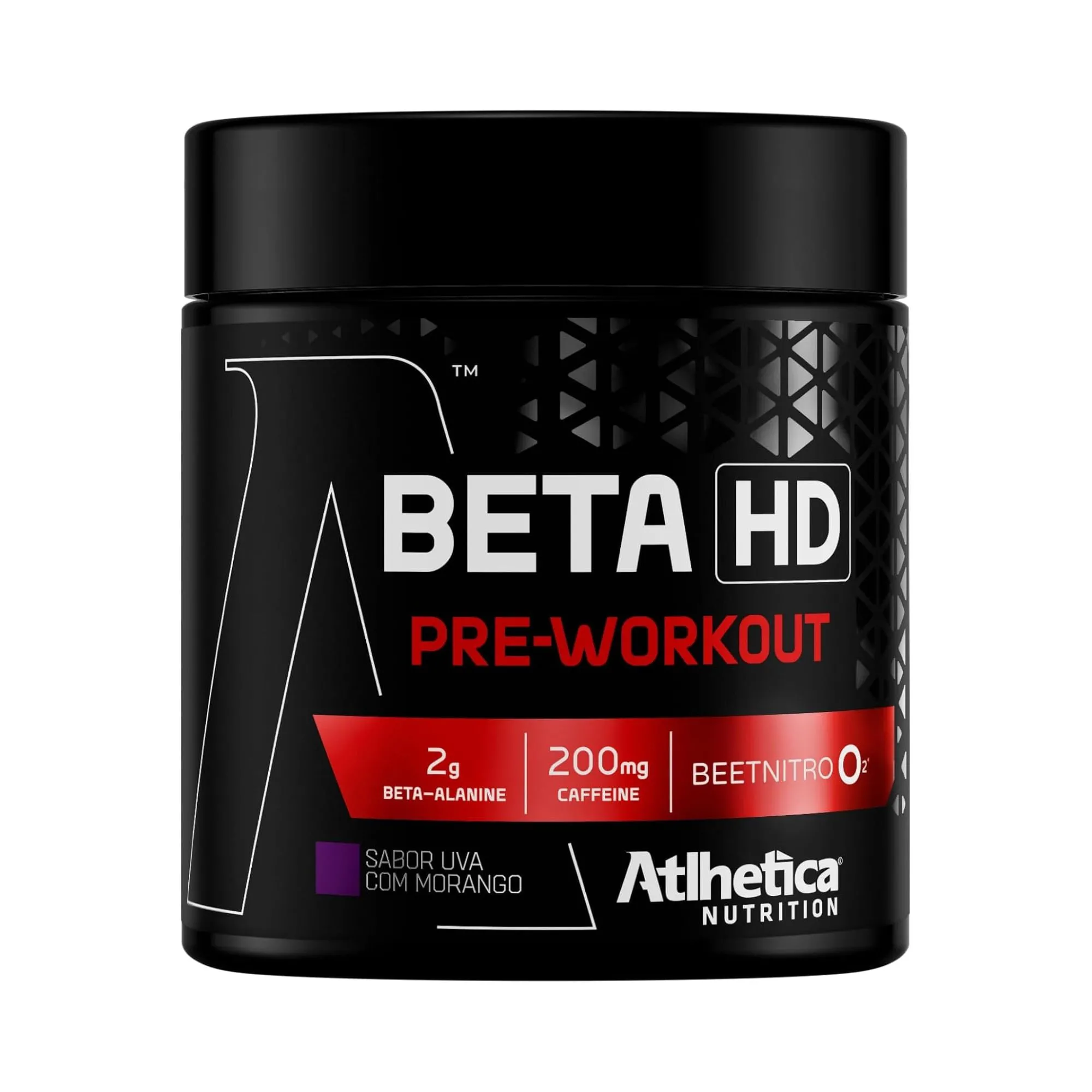 Pré-treino Athletica Nutrition Beta Alanina + Cafeína Beta Hd Uva Com Morango 240g