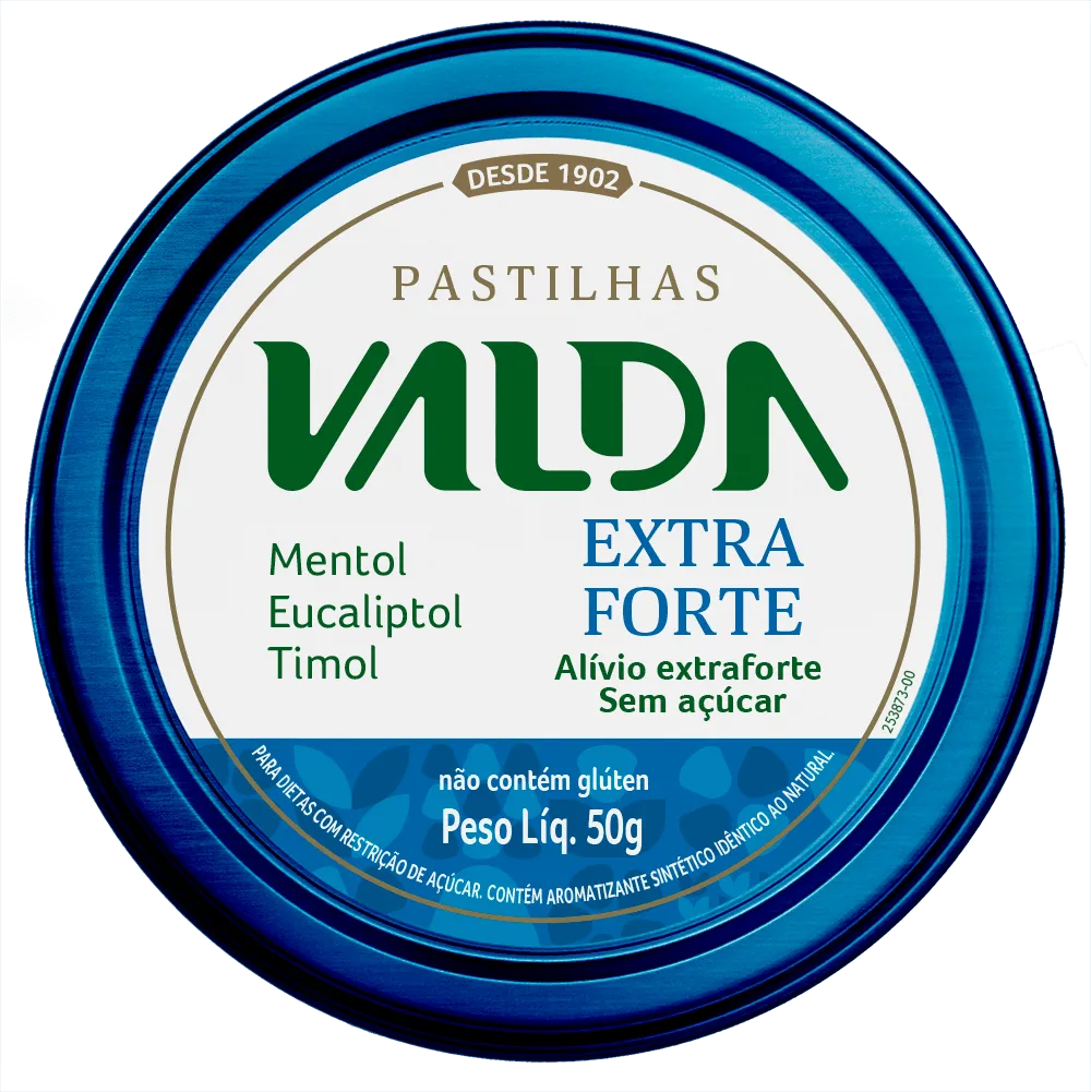 Pastilha Valda Extra Forte 50g