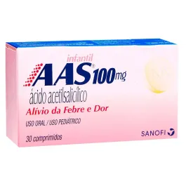 AAS Protect Ácido Acetilsalicílico 100mg 30 Comprimidos