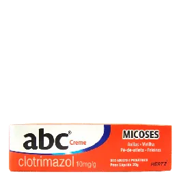 Antimicótico ABC Clotrimazol 10mg Creme 20g