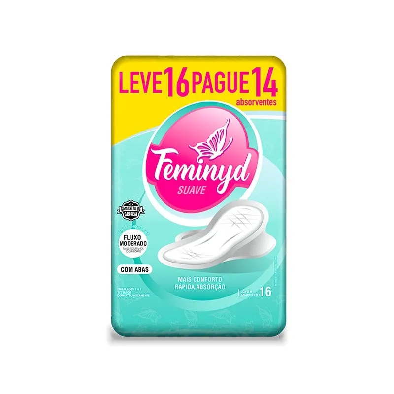 Absorvente Feminyd Leve 16 Pague 14