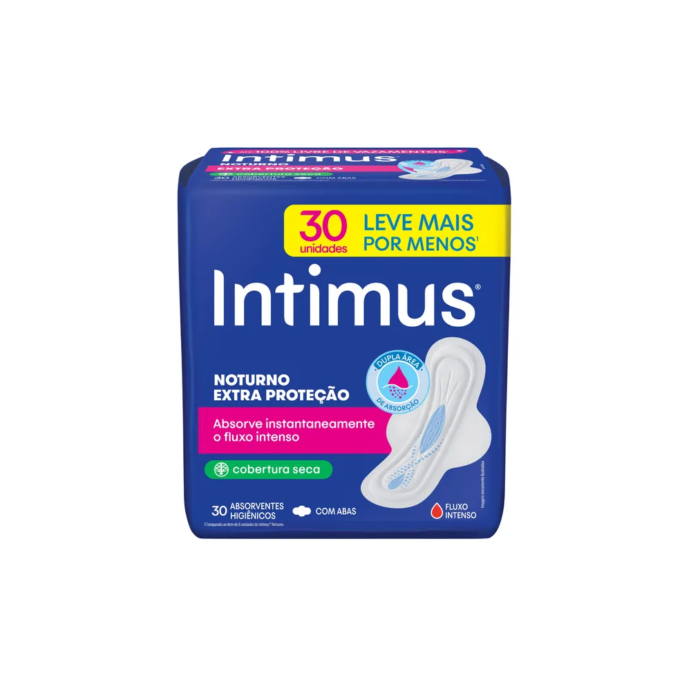 Absorvente Intimus Noturno Seca 30 unids