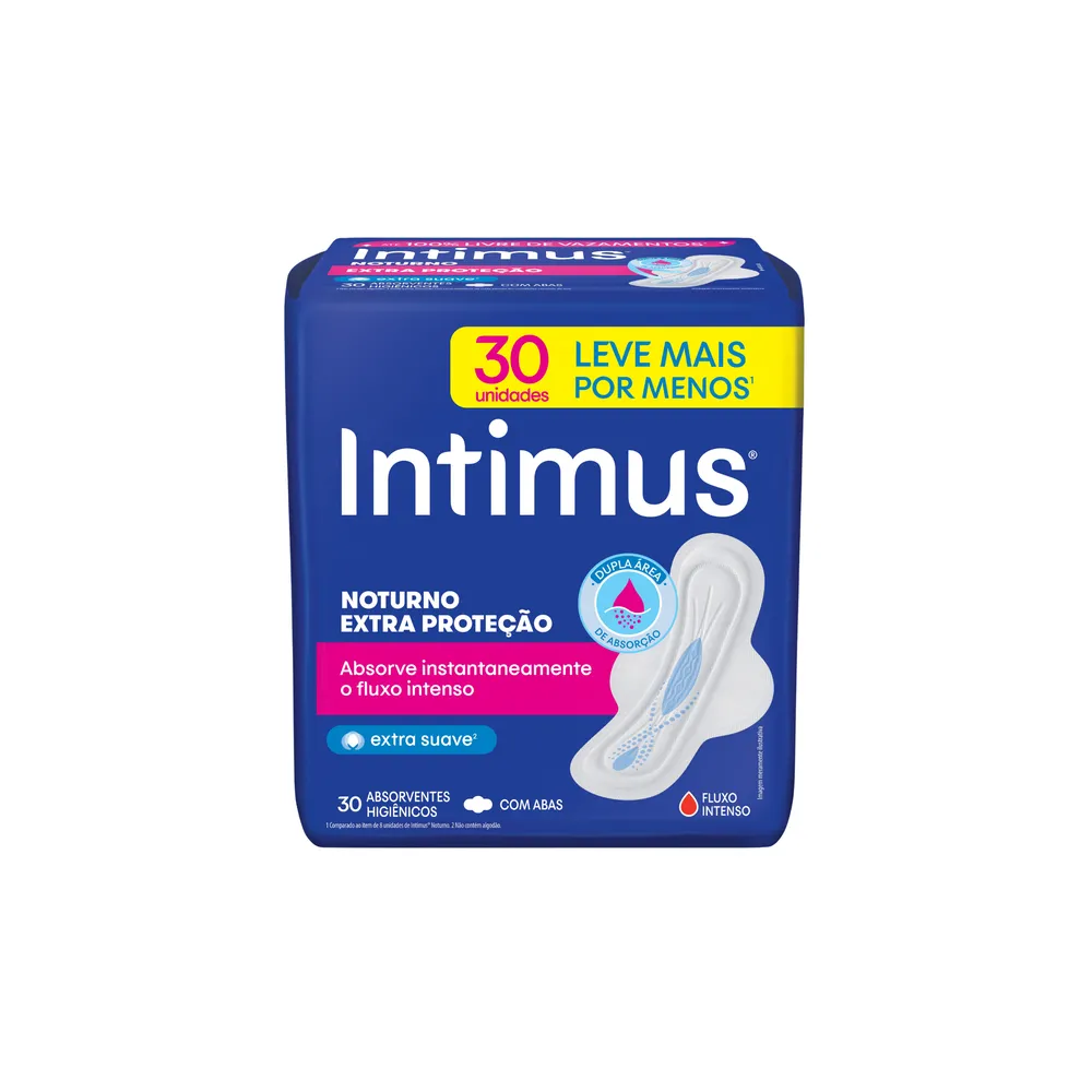 Absorvente Intimus Noturno Suave 30 unids